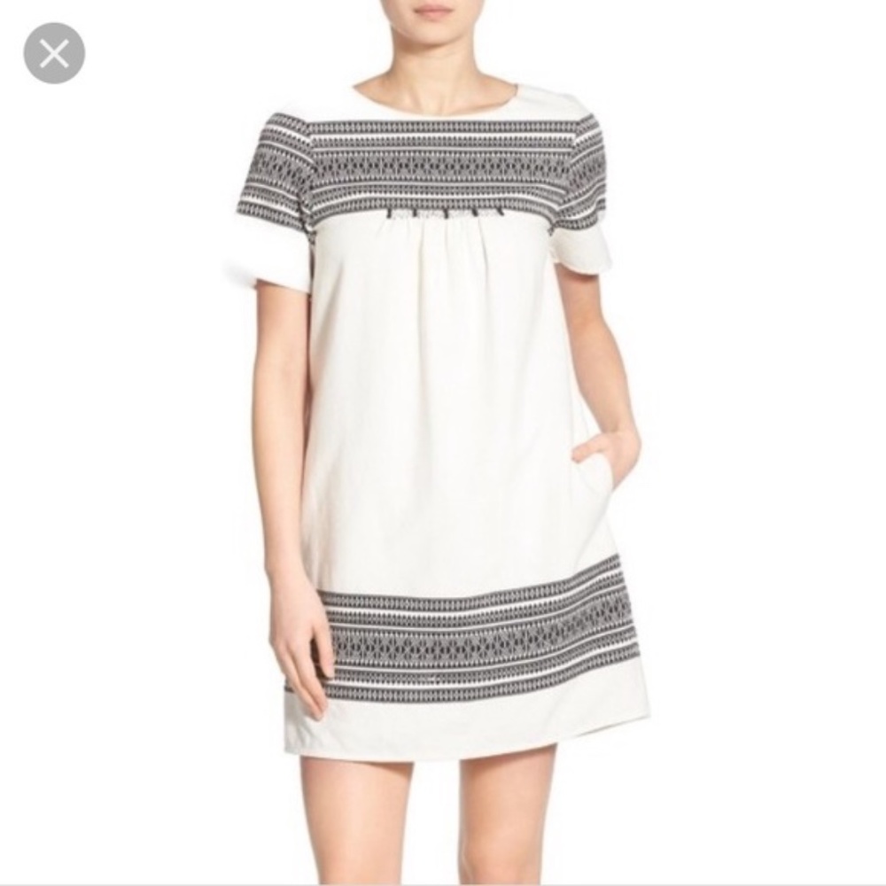 MADEWELL Cabana Jacquard Shift Dress. Sz XS - Picture 2 of 5